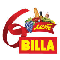 логотип 6 лет BILLA